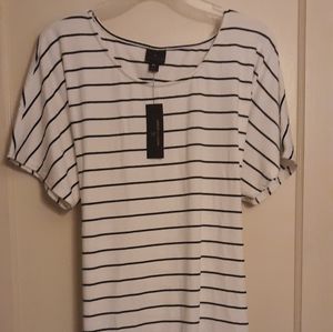 Black and white striped tshirt